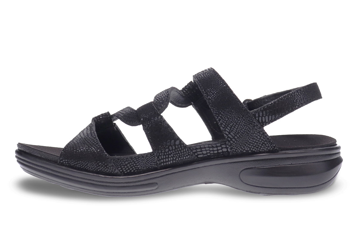 Revere Miami M Black Lizard Womens #color_black