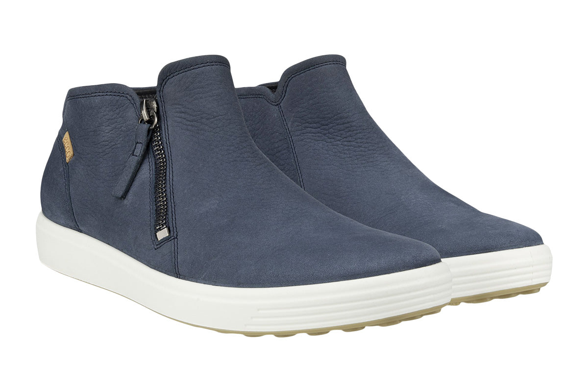 Ecco Soft 7 Bootie Marine Womens #color_navy