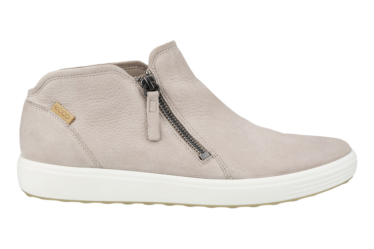 Ecco Soft 7 Bootie Grey Rose Womens #color_grey