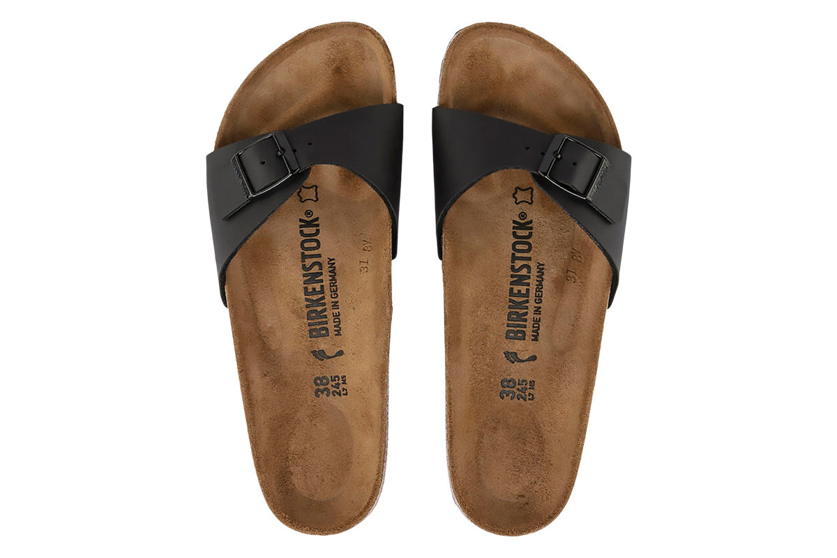 Birkenstock Madrid R Black Birko-Flor Womens #color_black