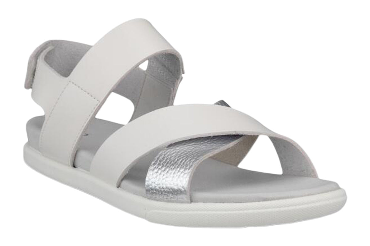 Ecco Samara White/Pure Silver Womens #color_white-multi-metallics