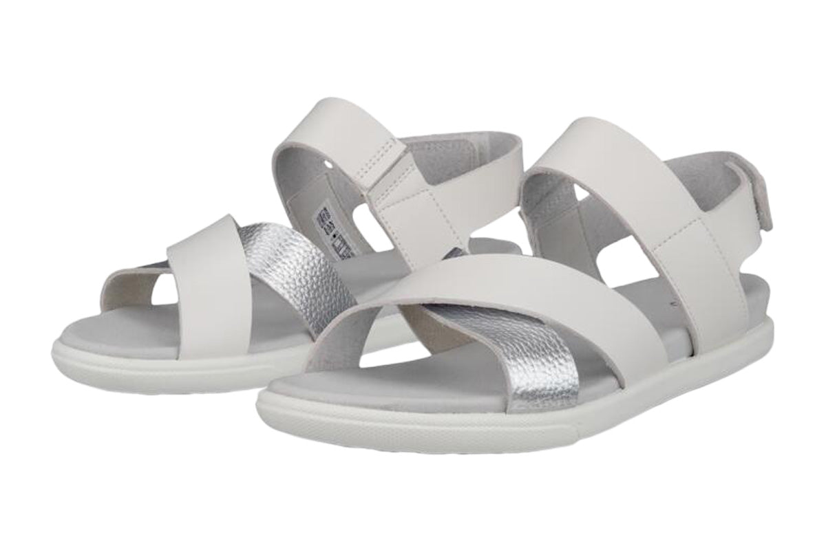 Ecco Samara White/Pure Silver Womens #color_white-multi-metallics