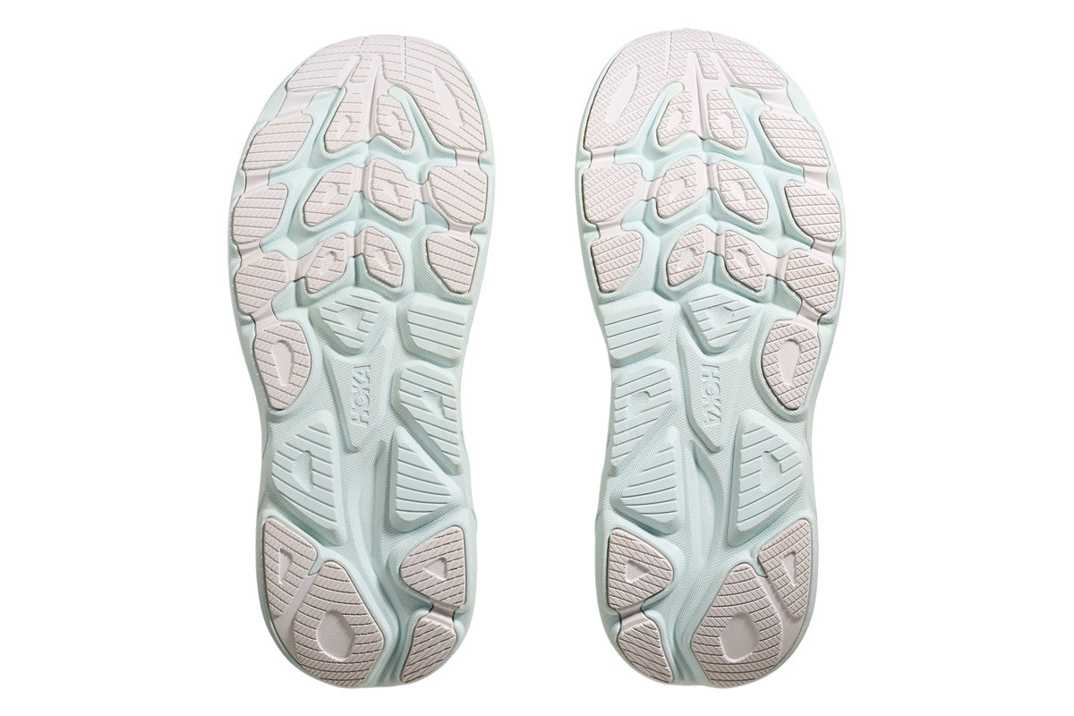Hoka Clifton 10 B White/Cielo Blue Womens #color_white-multi-blues