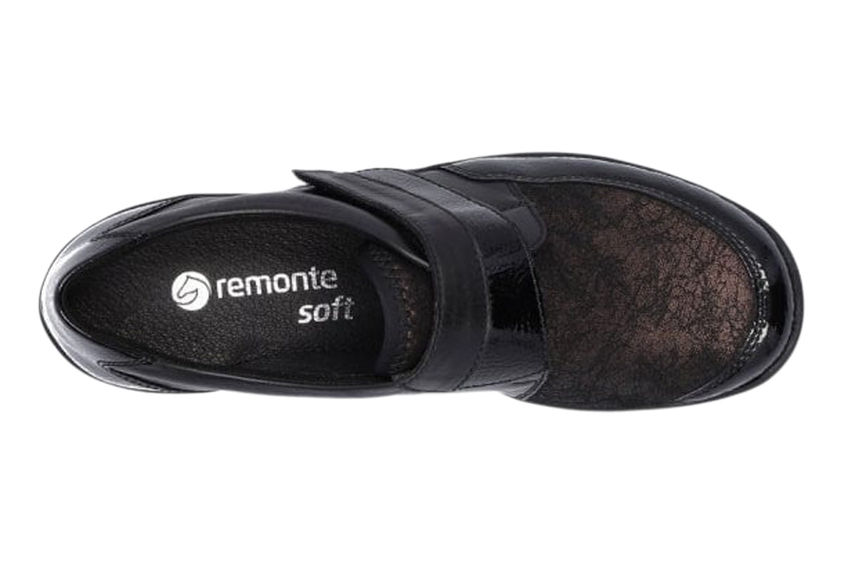 Remonte R7600 Black/Bronze Combo Womens #color_black-multi-metallics