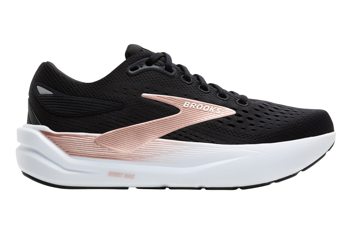 Brooks Ghost Max 3 B Black/Black/Rose Gold Womens #color_black-multi