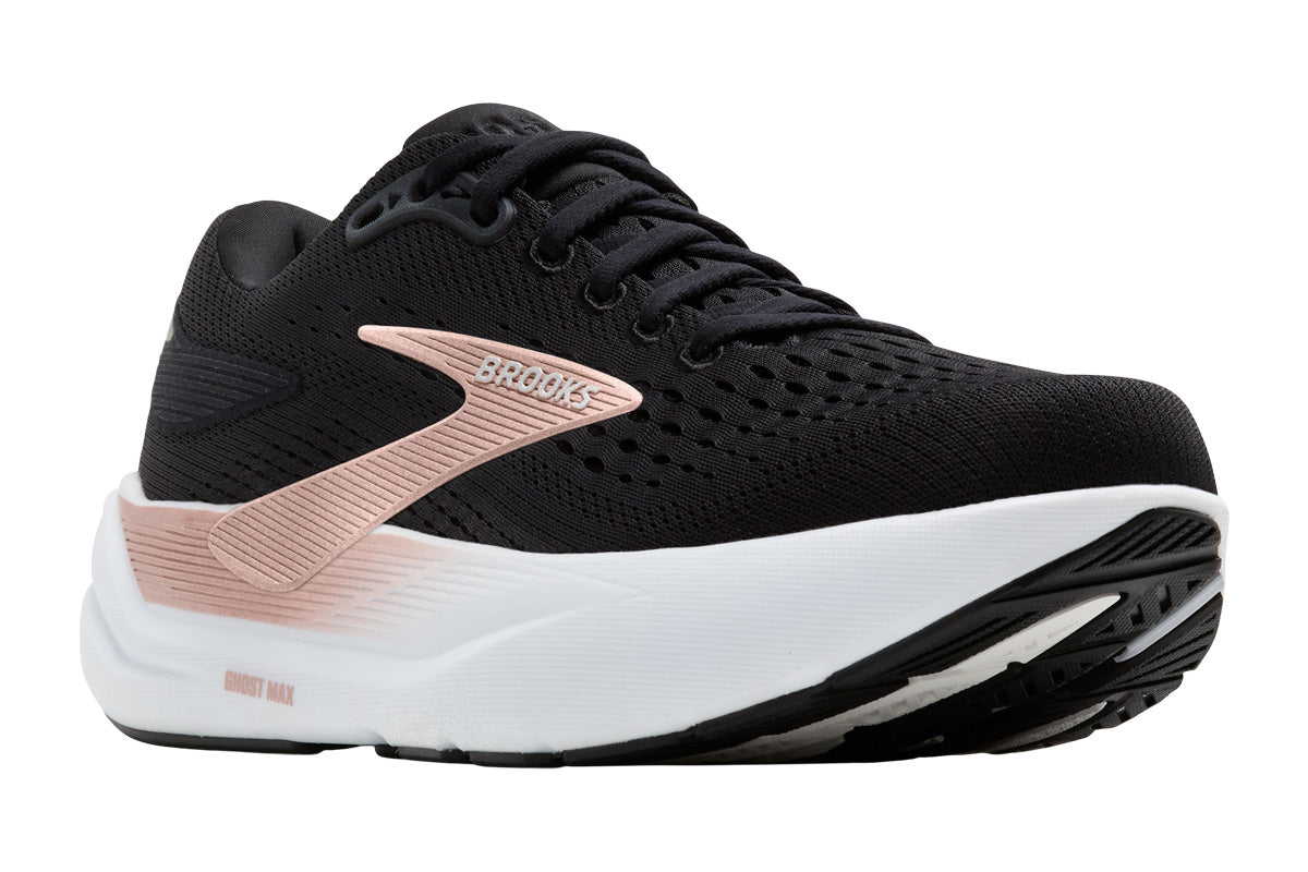 Brooks Ghost Max 3 B Black/Black/Rose Gold Womens #color_black-multi