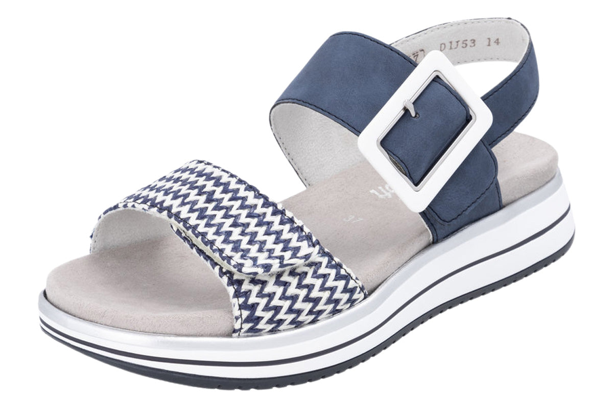 Remonte D1J53 Pacific/White Womens #color_navy-multi-whites