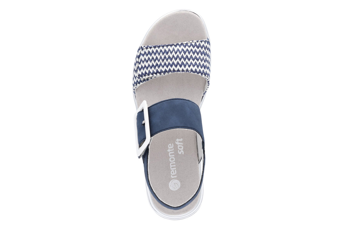 Remonte D1J53 Pacific/White Womens #color_navy-multi-whites