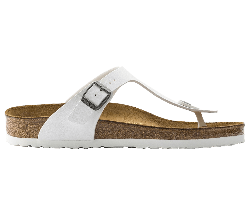 Birkenstock Gizeh R White Birko-Flor Womens #color_white