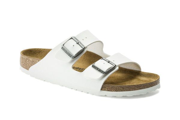 Birkenstock Arizona R White Birko Flor Womens Comfort Plus Footwear