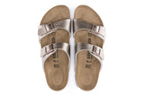 Birkenstock Sydney R Graceful Taupe Birko-Flor Womens #color_metallic-bronze