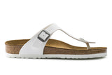 Birkenstock Gizeh N White Birko-Flor Womens