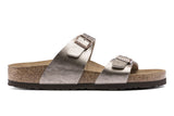 Birkenstock Sydney R Graceful Taupe Birko-Flor Womens #color_metallic-bronze