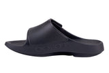 Oofos Ooahh Sport Flex Slide D Black Matte Mens #color_black