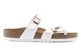 Birkenstock Mayari R White Birko-Flor Womens #color_white