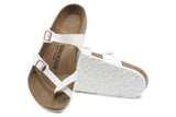 Birkenstock Mayari R White Birko-Flor Womens #color_white