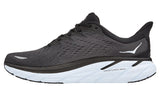 Hoka Clifton 8 D Black/White Mens #color_black-multi-whites