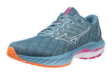 Mizuno Wave Inspire 19 B Provincial Blue/White/NeonPink Womens #color_blue-multi-pinks-purples