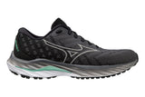 Mizuno Wave Inspire 19 D Iron Gate/Nimbus Cloud/Spring Bud Womens #color_black-multi-greens