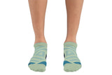 On Performance Low Sock Meadow/Niagara Womens #color_green-multi-blues
