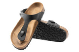 Birkenstock Gizeh R Black Oiled Leather Womens #color_black