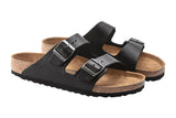 Birkenstock Arizona R Vintage Wood Black Natural Leather Mens #color_black