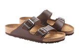 Birkenstock Arizona R Vintage Wood Roast Natural Leather Mens #color_brown-dark-brown