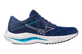 Mizuno Wave Inspire 19 D Blue Depths/White/Aquarius Womens #color_blue-multi-whites