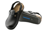 Birkenstock Tokio Supergrip R Black Smooth Leather Unisex #color_black