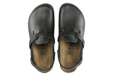 Birkenstock Tokio Supergrip R Black Smooth Leather Unisex #color_black