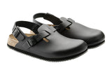 Birkenstock Tokio Supergrip R Black Smooth Leather Unisex #color_black