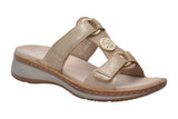 Ara Hawaii 2.0 12-29003 Metallic Sand Womens #color_brown-beige