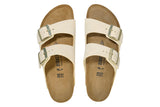 Birkenstock Arizona R Ecru Nubuck Leather Womens #color_brown-beige