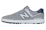 New Balance 574 Greens D Grey/White Mens #color_grey-multi-white