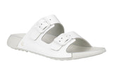 Ecco Cozmo Buckle Bright White Patent Womens #color_white