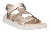 Ecco Flowt Pure White Gold Womens #color_metallic-silver