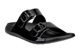 Ecco Cozmo Buckle Black Patent Womens #color_black