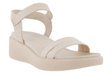 Ecco Flowt Wedge Limestone/Limestone Womens #color_brown-bone