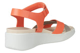 Ecco Flowt Wedge Coral Womens #color_pink-coral