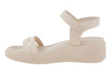 Ecco Flowt Wedge Limestone/Limestone Womens #color_brown-bone