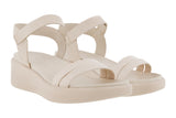 Ecco Flowt Wedge Limestone/Limestone Womens #color_brown-bone