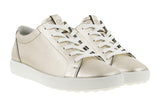 Ecco Soft 7 Pure White Gold Womens #color_metallic-silver