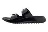 Ecco Cozmo Buckle Black Patent Womens #color_black