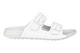 Ecco Cozmo Buckle Bright White Patent Womens #color_white