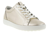 Ecco Soft 7 Pure White Gold Womens #color_metallic-silver