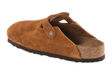 Birkenstock Boston R Soft Footbed Mink Suede Leather Unisex #color_brown