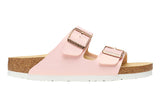 Birkenstock Arizona R Shiny Embossed Light Rose Birko-Flor Womens #color_pink-rose