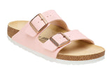 Birkenstock Arizona R Shiny Embossed Light Rose Birko-Flor Womens #color_pink-rose