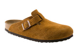 Birkenstock Boston R Soft Footbed Mink Suede Leather Unisex #color_brown