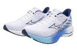 Mizuno Wave Rider 28 D White/Estate Blue/Mugen Blue Mens #color_white-multi-blues